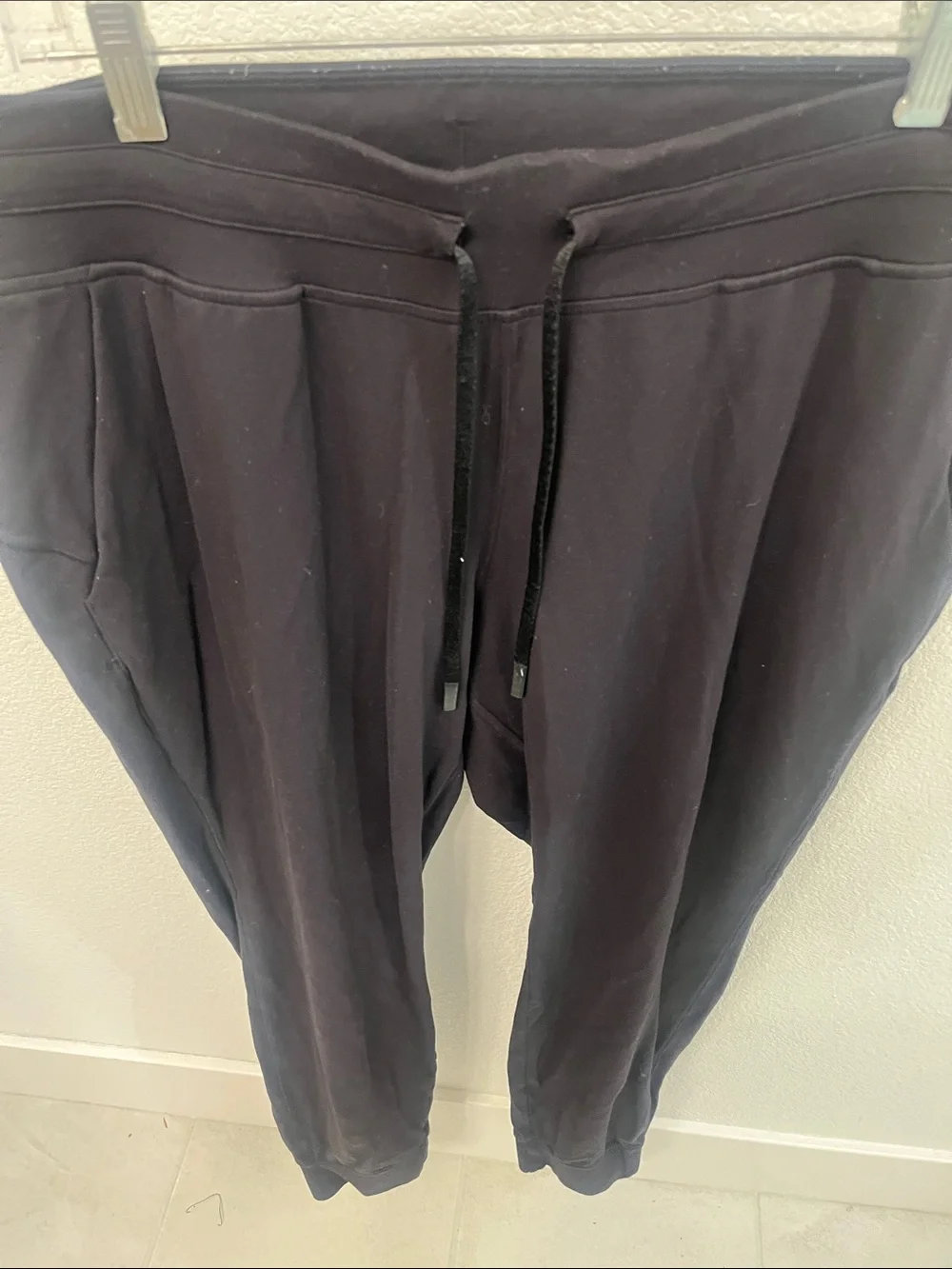 Lululemon Ready to Rulu sz 14 women's Black Drawstring Joggers